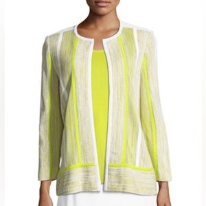 Misook (XL) Open Front Melange Mix Jacket